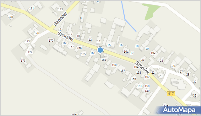 Szonów, Szonów, 162a, mapa Szonów