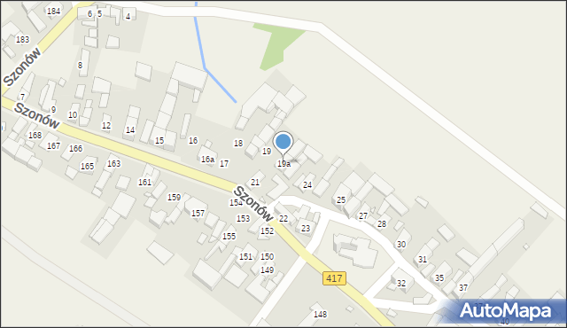 Szonów, Szonów, 19a, mapa Szonów