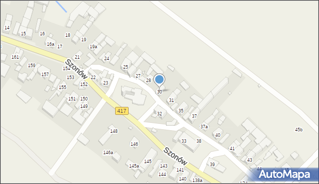 Szonów, Szonów, 30, mapa Szonów