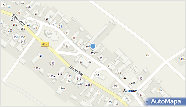 Szonów, Szonów, 37a, mapa Szonów
