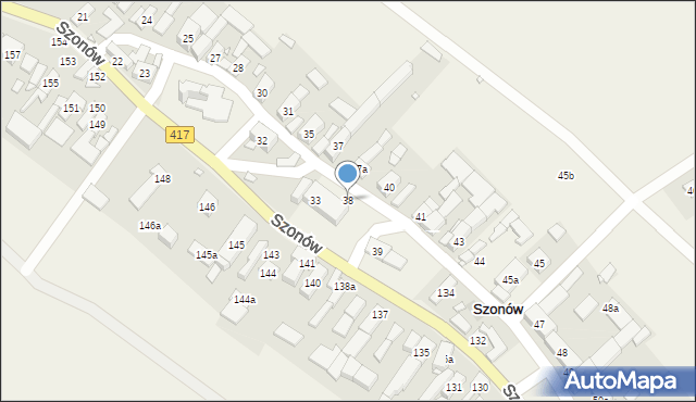Szonów, Szonów, 38, mapa Szonów