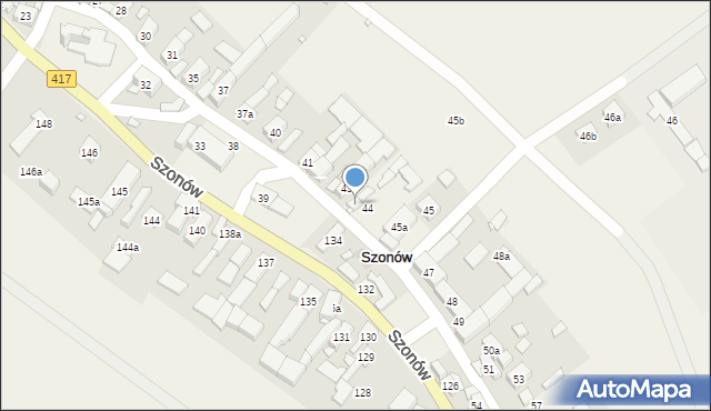 Szonów, Szonów, 43a, mapa Szonów