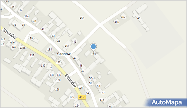 Szonów, Szonów, 48a, mapa Szonów