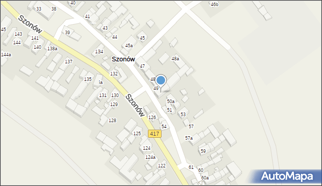 Szonów, Szonów, 50, mapa Szonów