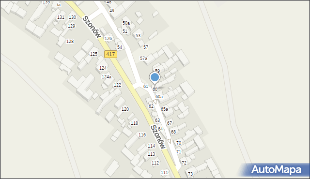 Szonów, Szonów, 60, mapa Szonów