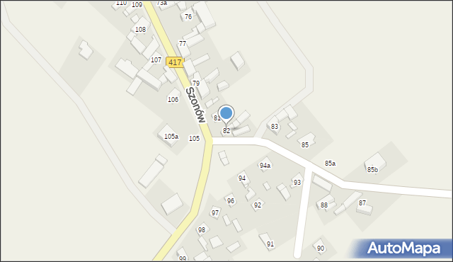 Szonów, Szonów, 82, mapa Szonów