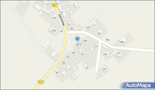 Szonów, Szonów, 94, mapa Szonów