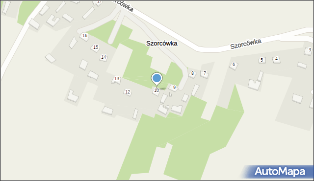 Szorcówka, Szorcówka, 10, mapa Szorcówka