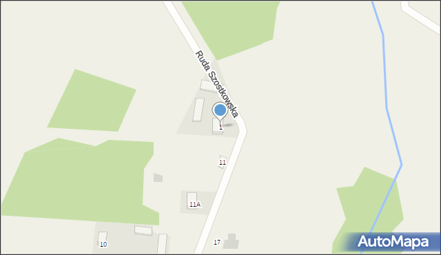 Szostek, Szostek, 1, mapa Szostek