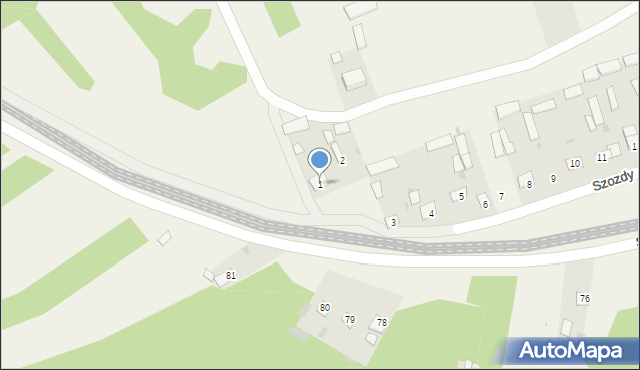 Szozdy, Szozdy, 1, mapa Szozdy