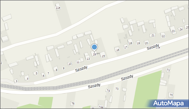 Szozdy, Szozdy, 14, mapa Szozdy