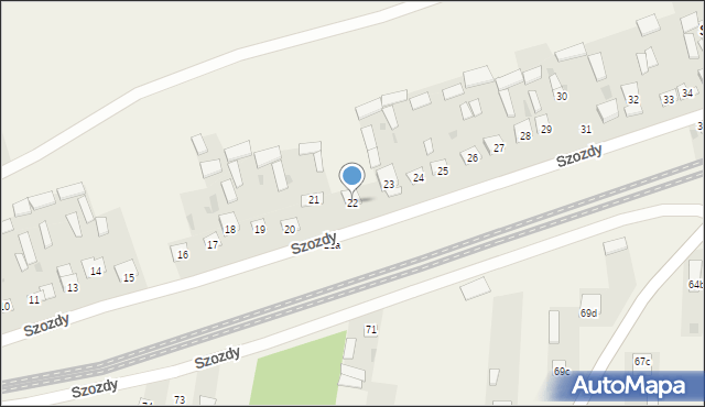 Szozdy, Szozdy, 22, mapa Szozdy