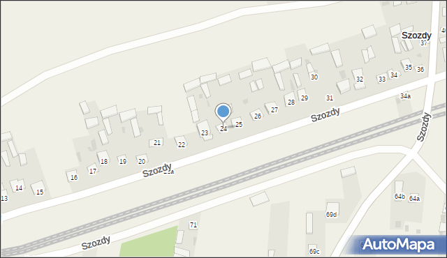 Szozdy, Szozdy, 24, mapa Szozdy