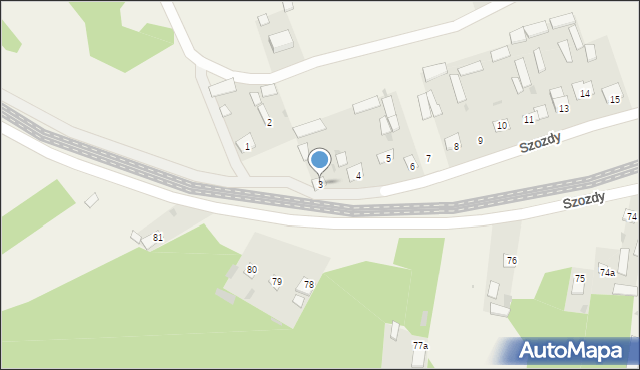 Szozdy, Szozdy, 3, mapa Szozdy
