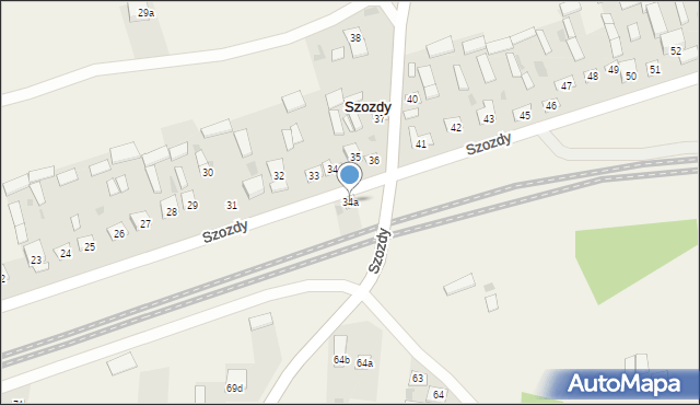 Szozdy, Szozdy, 34a, mapa Szozdy