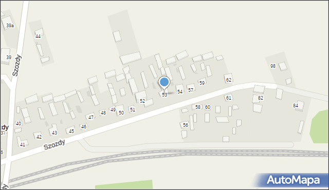 Szozdy, Szozdy, 53, mapa Szozdy