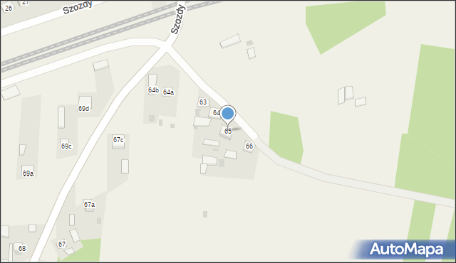 Szozdy, Szozdy, 65, mapa Szozdy