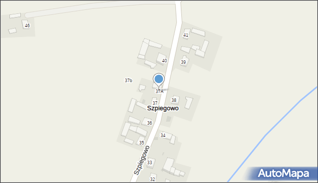 Szpiegowo, Szpiegowo, 37A, mapa Szpiegowo