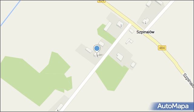 Szpinalów, Szpinalów, 3, mapa Szpinalów