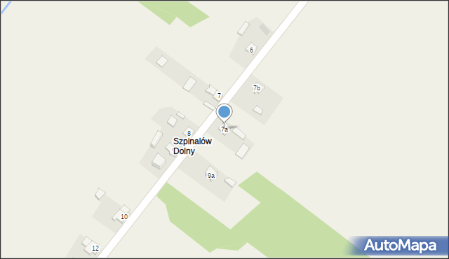 Szpinalów, Szpinalów, 7a, mapa Szpinalów