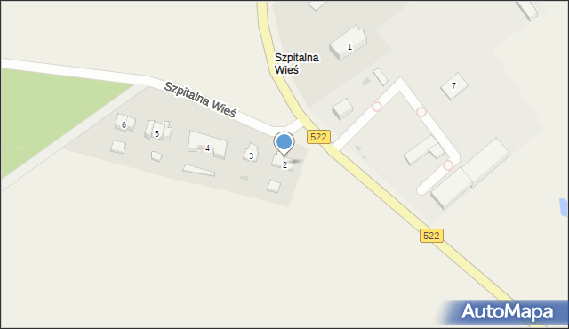 Szpitalna Wieś, Szpitalna Wieś, 2, mapa Szpitalna Wieś