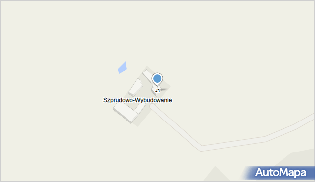 Szprudowo, Szprudowo, 43, mapa Szprudowo