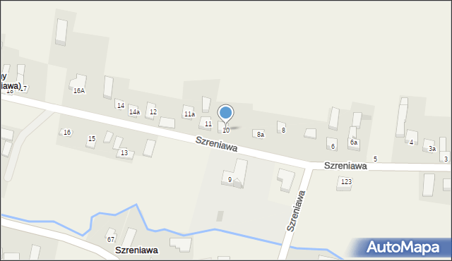 Szreniawa, Szreniawa, 10, mapa Szreniawa