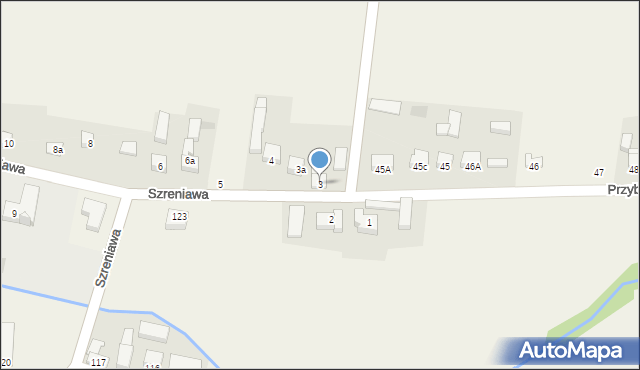 Szreniawa, Szreniawa, 3, mapa Szreniawa