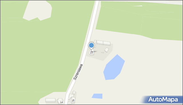 Szreniawa, Szreniawa, 15, mapa Szreniawa