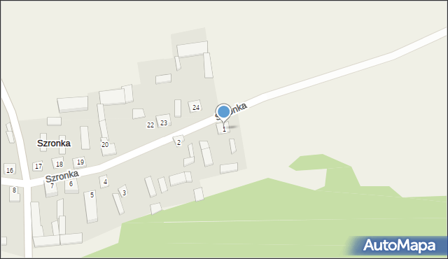 Szronka, Szronka, 1, mapa Szronka