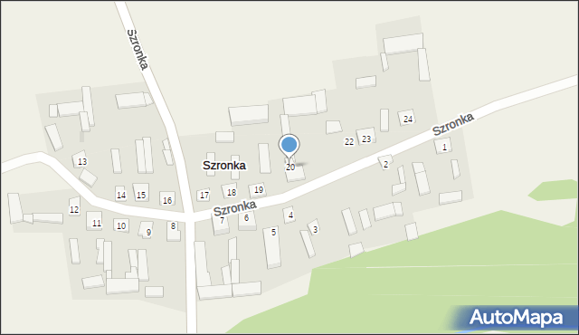 Szronka, Szronka, 20, mapa Szronka