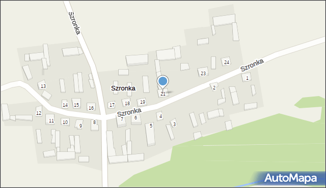 Szronka, Szronka, 21, mapa Szronka