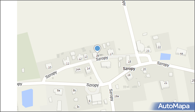 Szropy, Szropy, 16, mapa Szropy