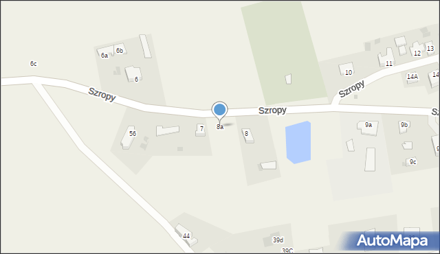 Szropy, Szropy, 8a, mapa Szropy