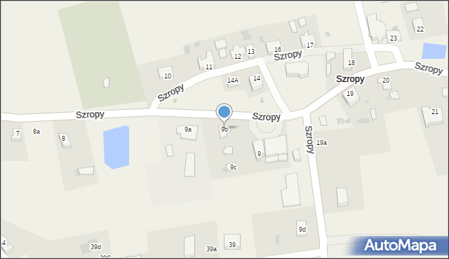 Szropy, Szropy, 9b, mapa Szropy