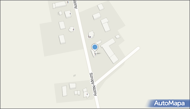 Szropy-Niziny, Szropy-Niziny, 3, mapa Szropy-Niziny