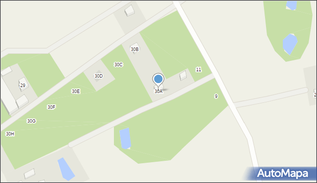 Szteklin, Szteklin, 30A, mapa Szteklin