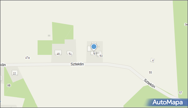 Szteklin, Szteklin, 5, mapa Szteklin