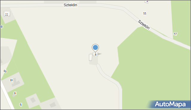 Szteklin, Szteklin, 6, mapa Szteklin