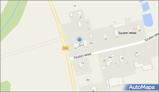 Szubin-Wieś, Szubin-Wieś, 23, mapa Szubin-Wieś