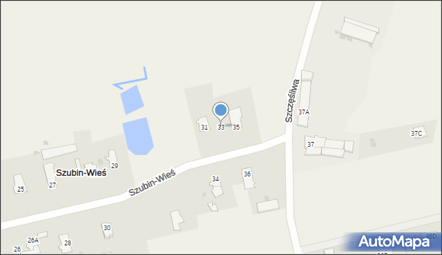 Szubin-Wieś, Szubin-Wieś, 33, mapa Szubin-Wieś