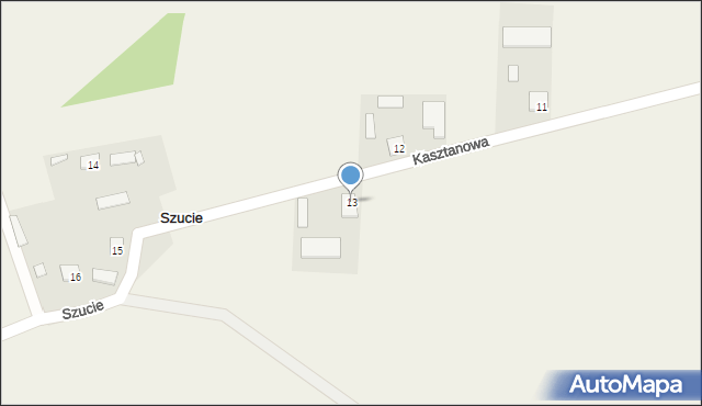 Szucie, Szucie, 13, mapa Szucie