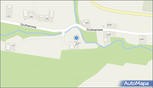 Szufnarowa, Szufnarowa, 121, mapa Szufnarowa