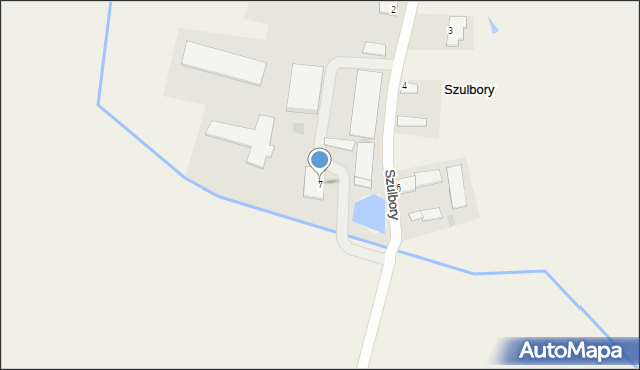 Szulbory, Szulbory, 7, mapa Szulbory