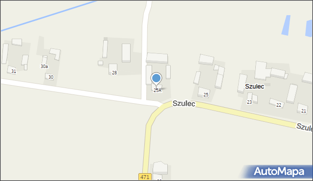 Szulec, Szulec, 25A, mapa Szulec