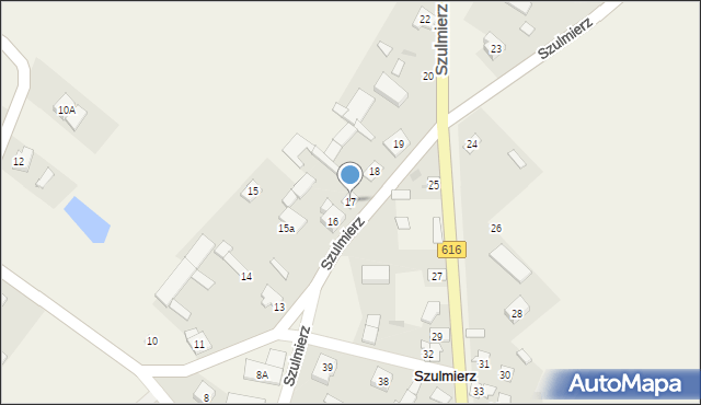 Szulmierz, Szulmierz, 17, mapa Szulmierz