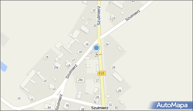 Szulmierz, Szulmierz, 25, mapa Szulmierz