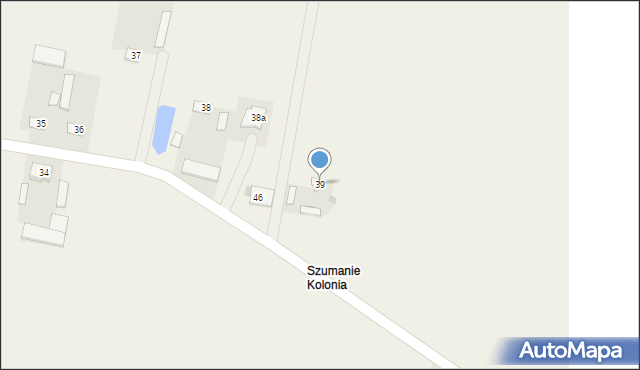 Szumanie-Pustoły, Szumanie-Pustoły, 39, mapa Szumanie-Pustoły