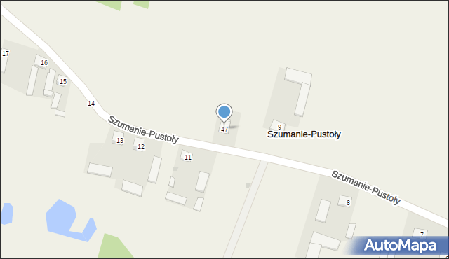 Szumanie-Pustoły, Szumanie-Pustoły, 47, mapa Szumanie-Pustoły