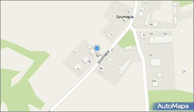 Szumiąca, Szumiąca, 7a, mapa Szumiąca